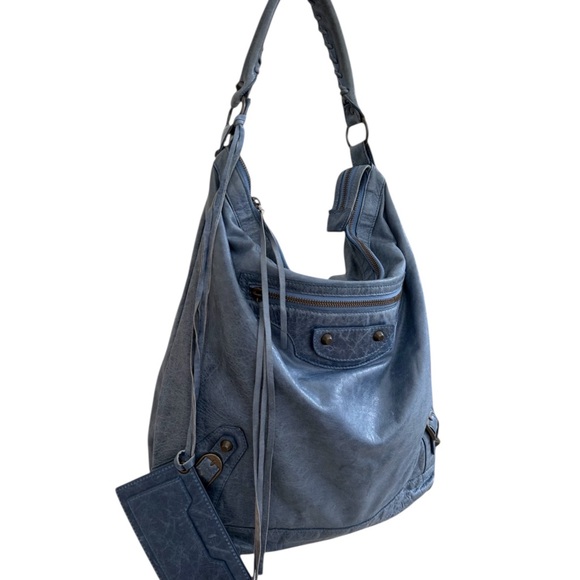 Marine Balenciaga city day hobo bag - Picture 8 of 10